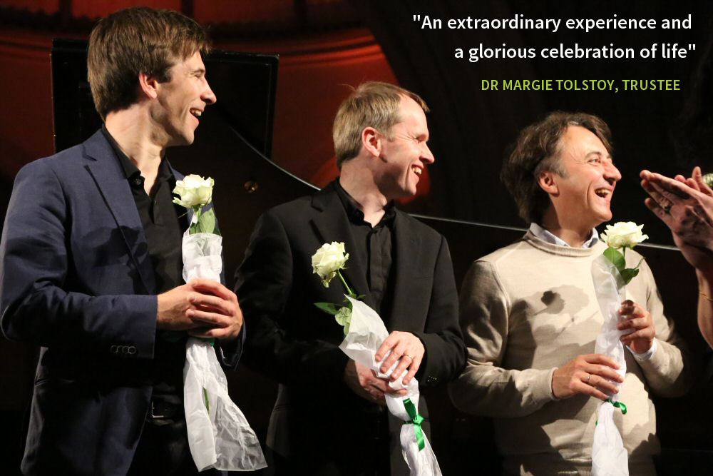 "An extraordinary experience and a glorious celebration of life" - DR MARGIE TOLSTOY, TRUSTEE